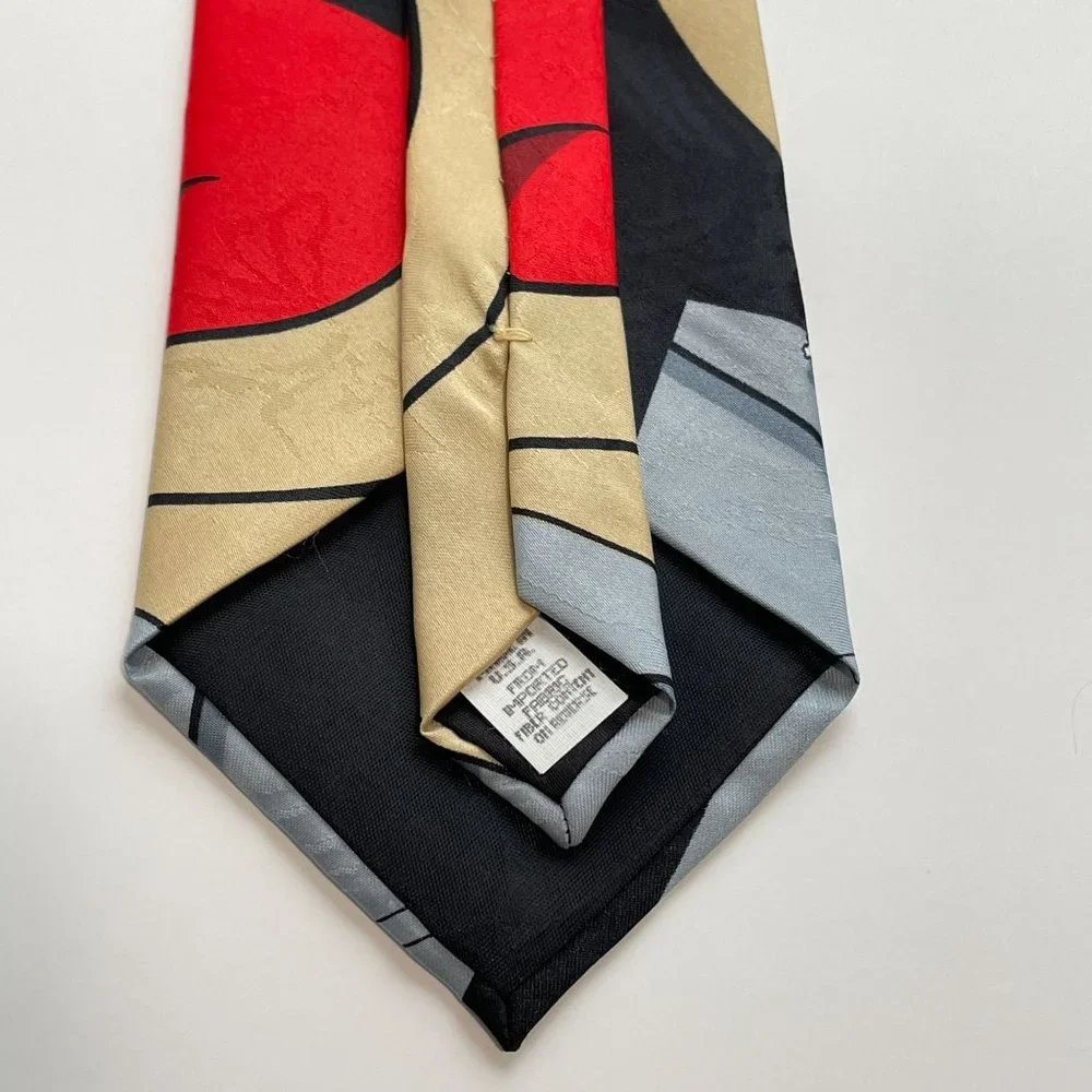 Looney Tunes Stamp Collection Taz Lick‎ Tie Warner Brothers Black Tasmanian